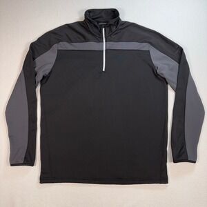Galvin‎ Green 1/4 Zip Men's XL Black Insula Technology Golf Performance Pullover